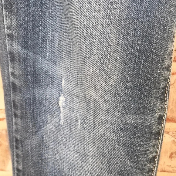 American Eagle Distressed Slim Boot Low Rise Stretch Jeans - Picture 4 of 14